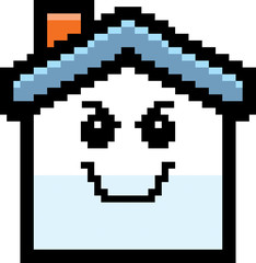 Evil 8-Bit Cartoon House