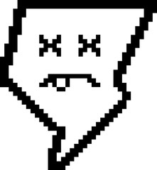 Dead 8-Bit Cartoon Lightning