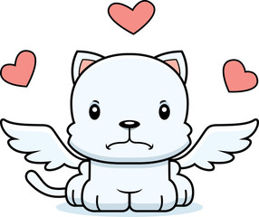 Cartoon Angry Cupid Kitten