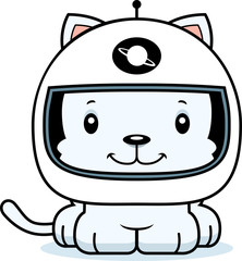 Cartoon Smiling Astronaut Kitten © corythoman
