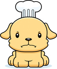 Cartoon Angry Chef Puppy