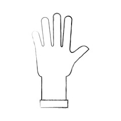 rubber gloves isolated icon