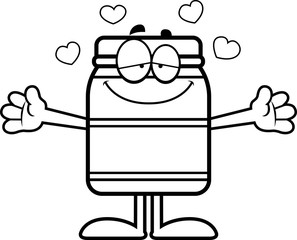 Cartoon Jar Hug