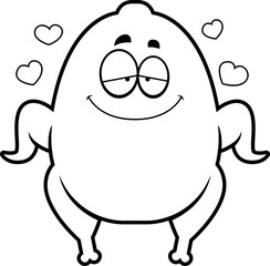 Cartoon Turkey in Love