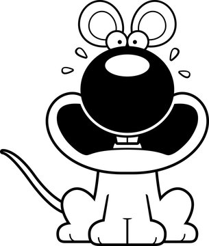 recommend clip art: Scared Cartoon Mouse