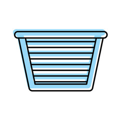laundry basket isolated icon