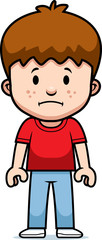 Cartoon Boy Sad