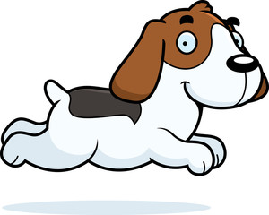 Cartoon Beagle Running
