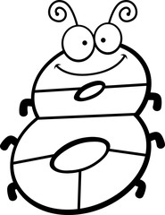 Cartoon Number Eight Bug
