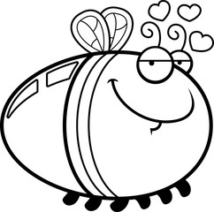 Cartoon Firefly in Love
