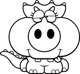 Cartoon Goofy Triceratops