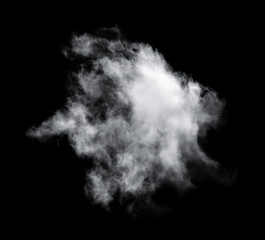 clouds on black background