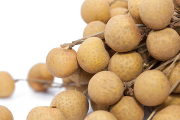 longan isolated on white background