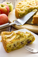 Tasty apple pie homemade