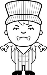 Angry Train Conductor