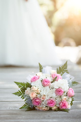 Brautstrauß rosa weiß 