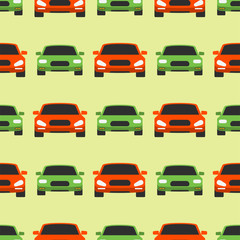 Vector seamless pattern luxury car transportation detailed auto business transport design pickup