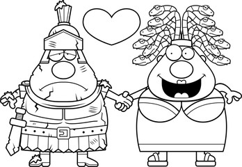 Cartoon Medusa Love
