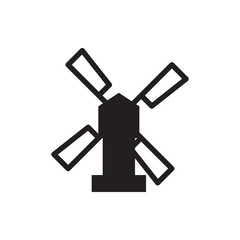 Fototapeta premium windmill icon