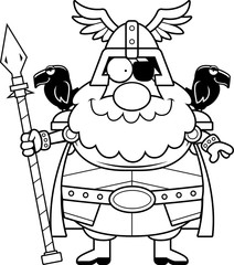 Happy Cartoon Odin