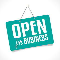 Open for business