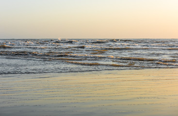 Fototapeta na wymiar Sea coast, beach at morning