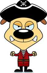 Obraz premium Cartoon Angry Pirate Puppy