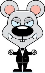 Cartoon Angry Groom Mouse