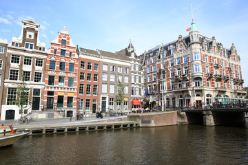 Fototapeta na wymiar Scenic Amsterdam in the Netherlands