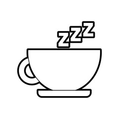 tea cup with zzzz