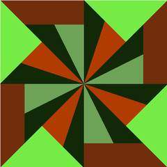 Obraz premium The image of an abstract pattern. Squares, triangles.