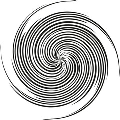 Vector image of an abstract pattern, spiral, circle.