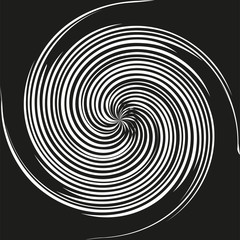 Vector image of an abstract pattern, spiral, circle.