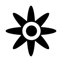 Obraz premium flower silhouette isolated icon