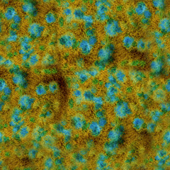 Seamless pattern. Abstract watercolor bronze hand painted background. Patina and Rust Texture