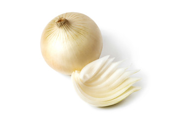 Onion isolated on white
