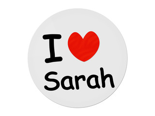 I love Sarah