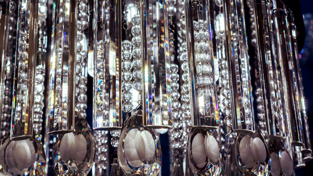 mystery shining of luxury modern chandelier with beads and crystal tears