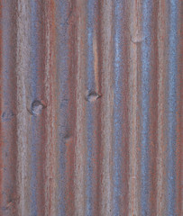 Rusted zinc roof
