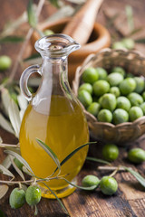 Olive oil and olives