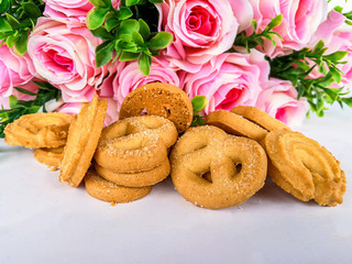 Rose - Flower, Almond, Cookie, Dessert, Food
