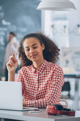 Freelancer in modern office