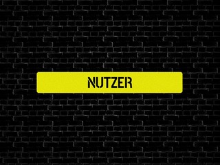 Fototapeta premium NUTZER - Bilder mit Wörtern aus dem Bereich Soziale Medien, Wort, Bild, Illustration