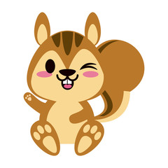 cute animal cartoon icon image