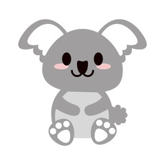 cute animal cartoon icon image