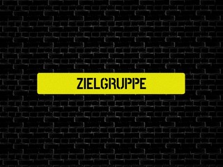 Obraz premium ZIELGRUPPE - Bilder mit Wörtern aus dem Bereich Soziale Medien, Wort, Bild, Illustration