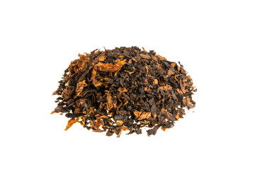 Tobacco on white background