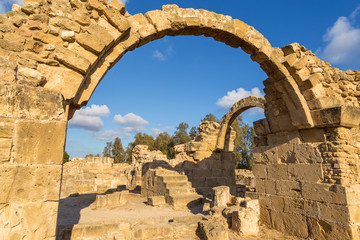 Saranda Kolones, Byzantine castle at Kato Paphos - Archaeological Park, Paphos Cyprus