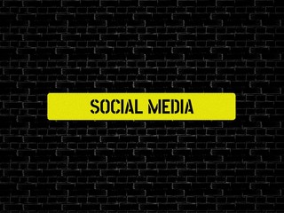 Fototapeta premium SOCIAL MEDIA - image with words associated with the topic SOCIAL MEDIA, word, image, illustration