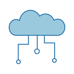 cloud computing isolated icon